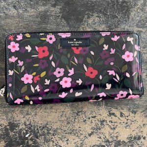 Kate Spade Daycation Boho Floral Neda Leather Wallet NWT